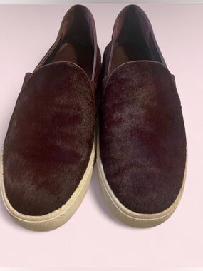 Vince Women's Burgundy Slip-On Loafers